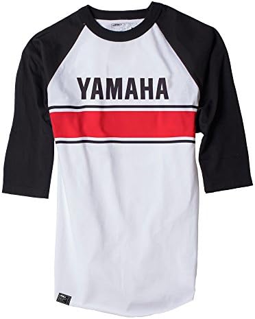 Yamaha 3/4 Vintage Sleeve Baseball TShirt Motocross Official Licensed Fan Apparel Medium