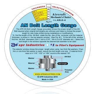 AN BOLT LENGTH GAUGE 4: Amazon.com: Industrial & Scientific