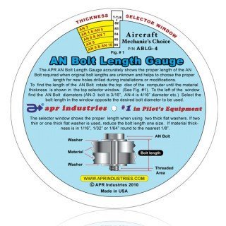 AN BOLT LENGTH GAUGE 4: Amazon.com: Industrial & Scientific