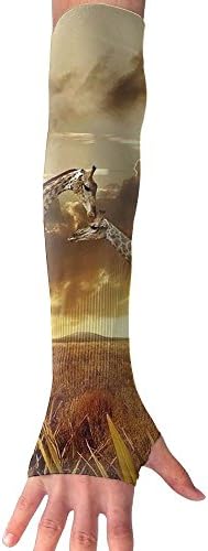 The Tame Giraffe Super Long Fingerless Anti-uv Sun Protection Sleeves Gloves For Outdoor Activities Apply To Camping,Driving,Hiking,Cycling Arm Prevent Injuries Modeling Nice Looking