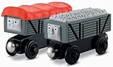 Fisher-Price Thomas & Friends Wooden Railway, Giggling Troublesome Trucks - Battery Operated