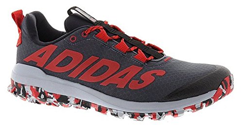 adidas Performance Men's Vigor 6 TR M Running Shoe,Black/Red/Light Grey,7 M US