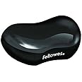 Fellowes Wrist Rest - Crystals Gel Wrist Rest with Non Slip Rubber Base - Ergonomic Mouse Mat Wrist Support, Keyboard Wrist Rest for Computer, Laptop, Home Office Use - Black