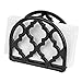 Home Basics Cast Iron Paper Napkin Holder/Freestanding Tissue Dispenser For Kitchen Countertops, Dining Table, Picnic Table, Indoor & Outdoor Use, Durable Storage and Organization Option (Black)
