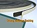Neoprene Foam Weather Seal High Density Stripping with Adhesive Backing 1/2 Inch Wide 1/8 Inch Thick 50 Feet Long