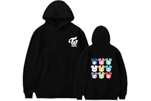 FUJUTANG Kpop Twice Hoodies Sweatshirts Tzuyu Momo Sana Nayeon Long Sleeves Hooded Pullover Tops Sweater Coat