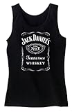 Jack Daniels Women's Daniel's Racerback Tank Top Black Small