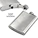 Stainless Steel Hip Flask - Bonus Wine and Spirits Recipes - Water Liquor Alcohol Travel Container - 6 oz - Beverage Bottle