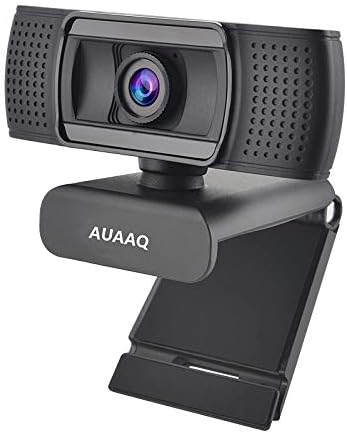 HD Webcam 1080P with Microphone USB Desktop Web Camera Video Cam PC Laptop for Video Calling and Recording Built-in Mic 360° Flexible Rotatable Clip