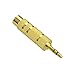VCE 2-Pack Gold Plated 3.5mm 1/8 inch to 6.35 mm 1/4 inch Male to Female Stereo Jack Adapter