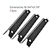 Hongso BBQ Gas Grill Heat Plate, Heat Shield, Heat Tent, Burner Cover, Vaporizor Bar, and Flavorizer Bar Replacement for Brinkmann, Charmglow Models Grills, 600-7100-0, BMHP1 (3-Pack)