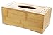 Le Juvo Bamboo Tissue Box Cover - Holds Most Rectangular Tissue Boxes, Modern Look and Finish - Wood Carved Design - 9.45 x 4.92 x 3.74 Inches