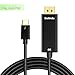 Belinda USB C to DP Cable, USB-C Type c to DisplayPort Cable 6FT with Aluminium Case Support 4K Resolution for Apple New MacBook Pro 2017, Samsung Galaxy S8