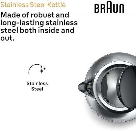 PurShine - Bollitore elettrico, base girevole a 360°, indicatore del livello dell'acqua, stoccaggio del cavo, funzione di spegnimento automatico, capacità 1,7 l, WK1500BK, 2200 W, nero