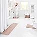 Genteele Memory Foam Bath Mat Non Slip Absorbent Super Cozy Velvet Bathroom Rug Carpet (17 inches X 24 inches, Beige