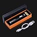 JOUGE Usb Mini Lighters Rechargeable Eletric Cigarette Lighter Flameless Windproof Lightweight Coil Slim Lighter (Black Flame)