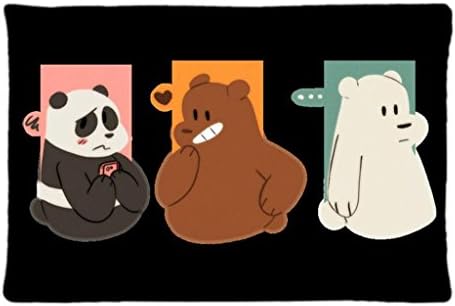 Tancat We Bare Bears Custom Pillow Cover Fashion Bedroom Decorative Modern Throw Pillow Cases (20x30 inch)
