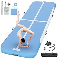 FBSPORT Airtrack Matte,10/20cm Hoch Verdicken 2/3/4/5/6/ M Tumbling Matte,Gymnastikmatte mit Luftpumpe,Trainingsmatte mit Tragetasche,Turnmatte für Zuhause, Outdoor,Yoga, Übungsgymnastik usw