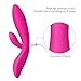 Vibrator, Louviva G-Spot Vibrator for Women Vagina and Clitoris Stimulation Dual Motors, USB rechargeable, 100% Waterproof, 7 Frequency [Super Quiet]
