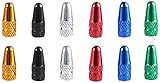 Partstock(TM) Multi-Color Anodized Machined Aluminum Alloy Bicycle Bike Tire Valve Caps Dust Covers French Style Presta Valve Cap.
