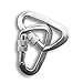#1 Serac Ultra Strength Locking Carabiners x2 (one Pair), Ultra Durable & Strong Perfect for Serac Classic Single or Sequoia Double hammocks - Made from Ultralight Aircraft Grade Aluminum – Silver