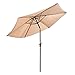 Giantex 10ft Outdoor Patio Umbrella, Market Table umbrella with Tilt Adjustment and Crank, 180G Polyester, Garden Canopy for Deck Backyard Pool Indoor Outdoor
