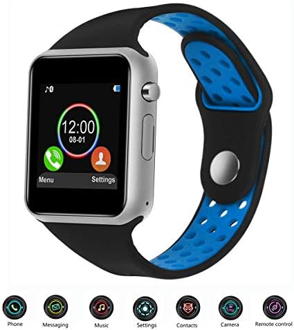 JACSSO Smart Watch, Touch Screen Smartwatch with Camera Android Smart Watches with SIM TF Card Slot Smart Wrist Watch Compatible Android Phones Samsung iOS iPhone Men Women