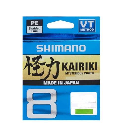 SHIMANO Kairiki 8, 300 Meter, Mantis Verde 0.230 mm/22.5 kg, Braided Fishing Line, 59Wpla68R07