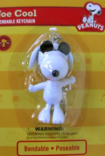 Peanuts Snoopy Joe Cool Bendable 2 inch Figure Key Chain