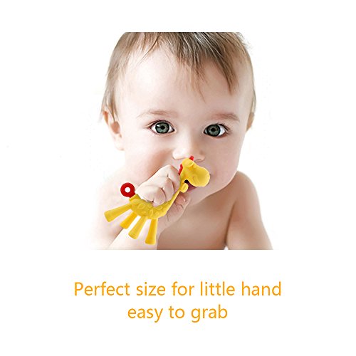 image for Baby Teether Toy - Tinabless Teething Pacifier Chew Rings for Babies, 