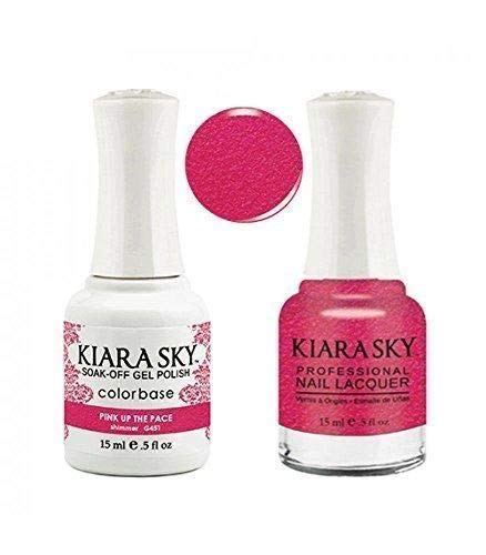 Kiara Sky Matching Gel Polish + Nail Lacquer, Pink up the Pace, .5 fl. oz