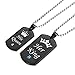 GAGAFEEL Couple Necklace His Hers Titanium Stainless Steel Pendant Crown Tag Queen & King Matching Set Gift