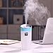OUTAD Cool Mist Humidifier Portable Travel USB Mini Humidifier Ultrasonic Humidifier for Car Home Office Baby with Automatic Shut-off, Night Light Function(Blue)