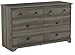 South Shore Volken 6-Drawer Double Dresser-Gray Maple