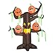 Kemper King 8 Foot Halloween Inflatable Tree, Airblown Spooky Dead Tree and 4 Scary Pumpkins Lighted for Home Yard Garden Indoor and Outdoor Decoration