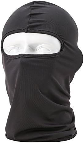 Ski Mask Balaclava - Windproof &amp; Dust Protection Motorcycle Cycling Lycra Fabrics Breathable Face Mask dark gray