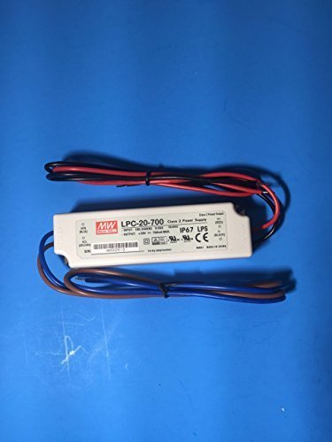 MEAN WELL LPC-20-700 LED DRIVER, AC-DC, CC, 30V, 21W