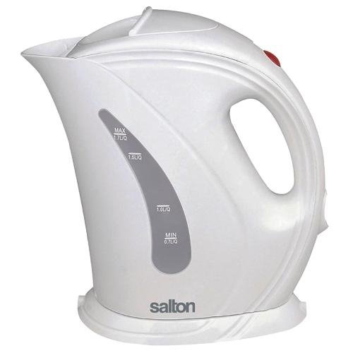 Click Here to See More Images Salton Cordless Electric Kettle 1.7 Liters (WHITE)