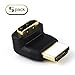 DIZA100 HDMI 270 Degree/Right Angle Connectors/Adapters-5pcs
