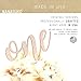 NANASUKO 1st Birthday Cake Topper - one - Double Sided Rose Gold Glitter - Premium Quality Made in USA