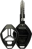 KeylessOption Keyless Entry Remote Key Fob Shell Case Replacement Blade Uncut Fix