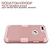 TOPSKY iPhone 7 Plus Case Three Layer Shockproof Heavy Duty High Impact Resistant Hybrid Protective Cover Case for Apple iPhone 7 Plus 5.5 inch,Rose Gold