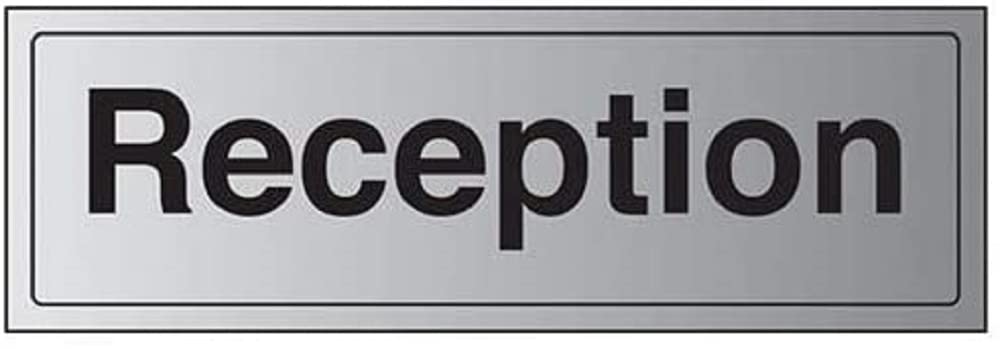 V Safety General Door-Reception Sign - 300mm x 100mm - 1.6mm Alu Rigid Plastic