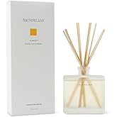 Archipelago Botanicals Lanai Reed Diffuser, Home Fragrance Reed Diffuser, Includes Fragrance Oil, Frosted Glass Vessel & 10 Diffuser Reeds, Perfect for Home, Office or Gift, 7.6 Fl Oz