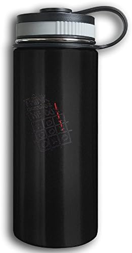 Artistic Word Stainless Steel Wide Mouth Funtainer Thermos Cup Leak Proof Simple Modern Kids Thermos Bottle For Hot And Cold Drinks Height 7.8 "diameter 2.9" 18.7oz