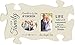P. Graham Dunn Our Family Love Brings Us Home White 22 x 13 Wall Hanging Wood Puzzle Piece Photo Frame