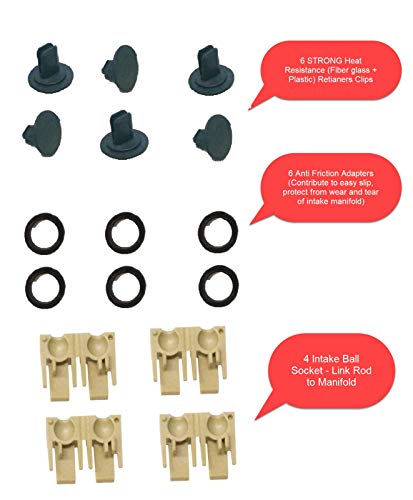 Mercedes Sprinter Gen2 NCV3 Freight Liner 2500 3500 OM642 Air Intake Inlet Manifold Swirl Runner Connecting Rod Sensor pickup Diesel 3.0L V6 Gasket Repair Kit - Thumbnail 4