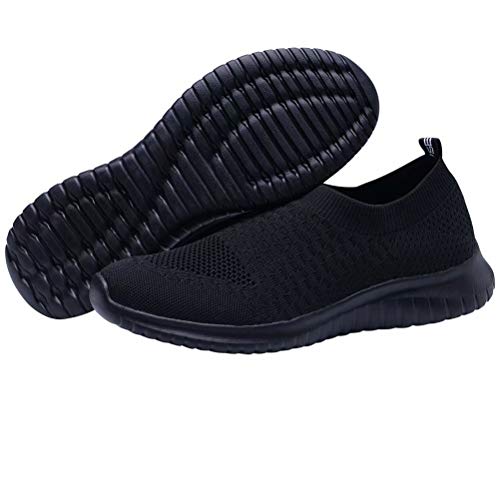 LANCROP Women's Lightweight Walking Shoes Casual Breathable Mesh Slip
