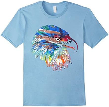 Mens TIE DYE BALD EAGLES T SHIRT INDEPENDENCE DAY 3XL Baby Blue