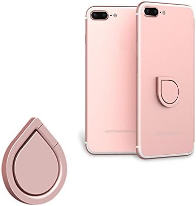 Cell Phone Finger Ring, Loop Holder, Stand Car Mount, 360°Universal Zinc Alloy Grip with 3M Adhesive for iPhone Samsung or Other Cell Phones and Pads.(Rose Gold)